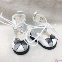 SHU074WHE Mimiwoo Yo-SD 1/6 bjd Doll Shoes Lace Hole Boots White SHU074WHE Mimiwoo Yo-SD 1/6 bjd Doll Shoes Lace Hole Boots White